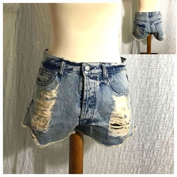 Brandy & Mellville Destroyed Shorts Size 40 (L) - Picture 1 of 8